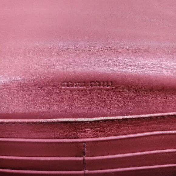 MIU MIU Multicolor Leather Bifold Long Wallet and Box - Picture 5 of 11